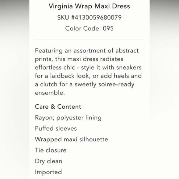 NWT Anthropologie Wrap Dress Maxi Long Sleeves patchwork PRINT size Medium MP - Picture 3 of 16